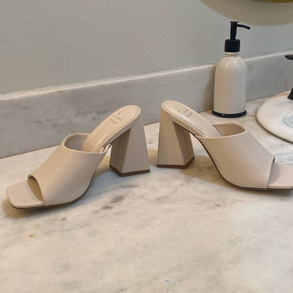 Cream heels